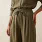 The Verona Linen Set - Olive