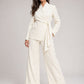Kimono Premium Linen Blazer - Offwhite