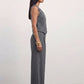 The Madison Pinstripe Co-Ord Set - Gray