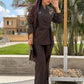 Kimono Dark Brown Suit
