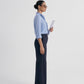 [BUNDLE] - Ruffle Blue Blouse and Elegant Wide Leg Navy Trouser