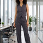 Gray Classic Vest & Pleated Straight Pants Set - Hushy Wear