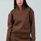 Half - Zip Lounge Top – Mocha - Hushy Wear