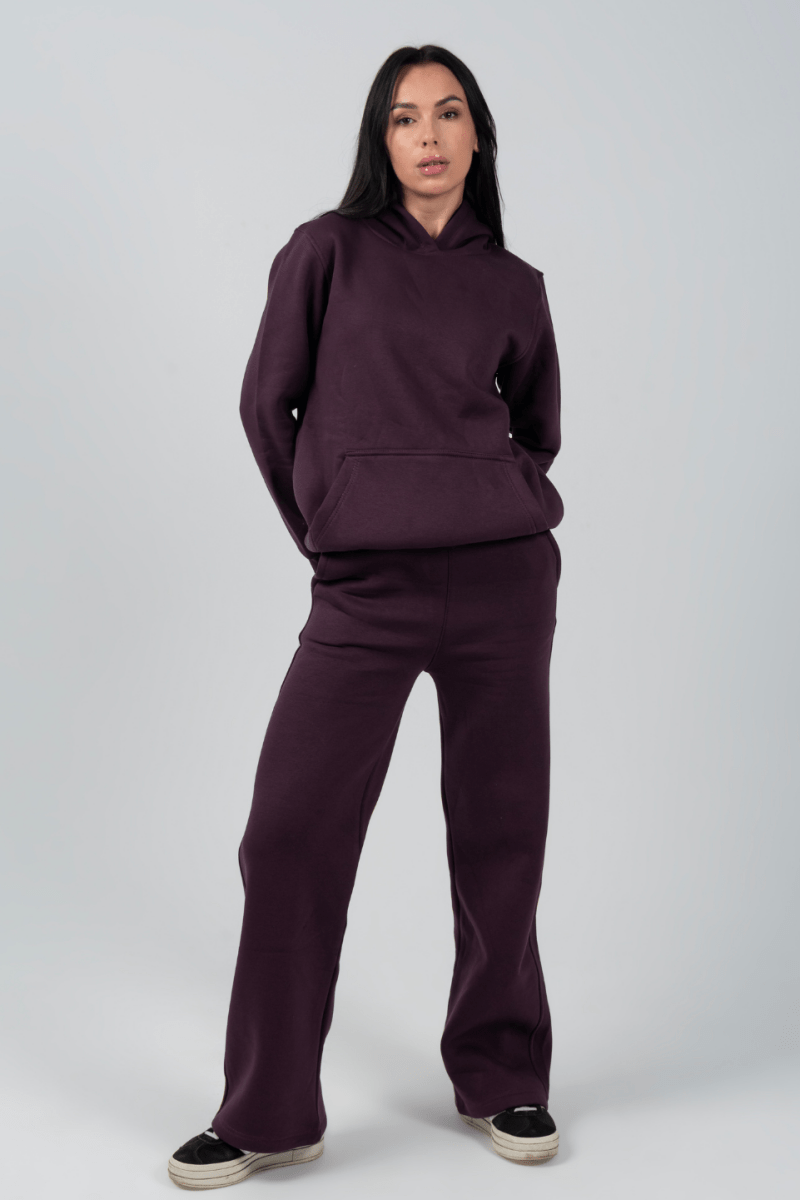 Hoodie & Sweatpants Set in Purple - Hushy Wear