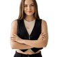 Linen Vest Only - Black - Hushy Wear