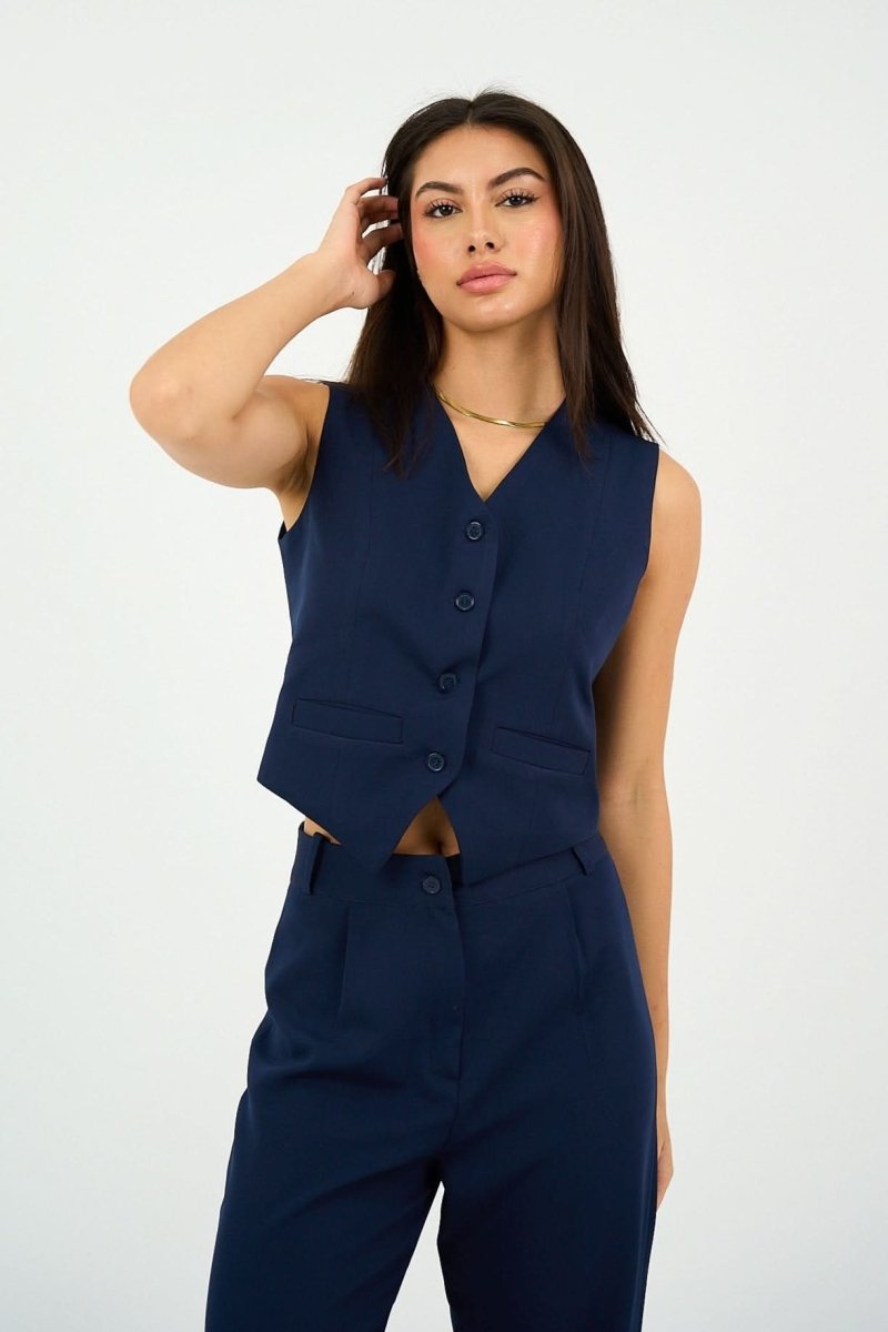 Navy Classic Vest Only - Hushy Wear