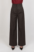 Premium High Waist Trouser - Brown - Hushy Wear