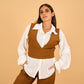 RINI - Full Vest Set - Brown - Hushy Wear