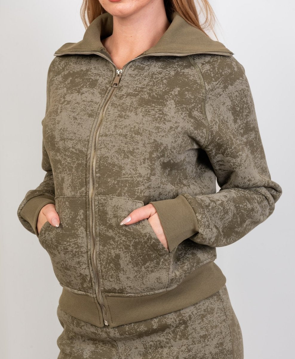 Vintage Wash Lounge Set – Olive - Hushy Wear