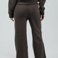 Wide - Leg Lounge Sweatpants – Charcoal - Hushy Wear