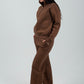Wide - Leg Lounge Sweatpants – Mocha - Hushy Wear