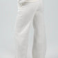 Wide - Leg Lounge Sweatpants – Off - White - Hushy Wear